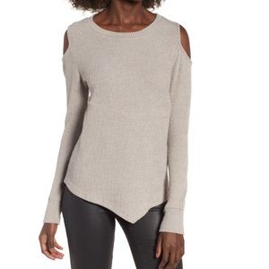 NWT Nordstrom Cold Shoulder Thermal Top
